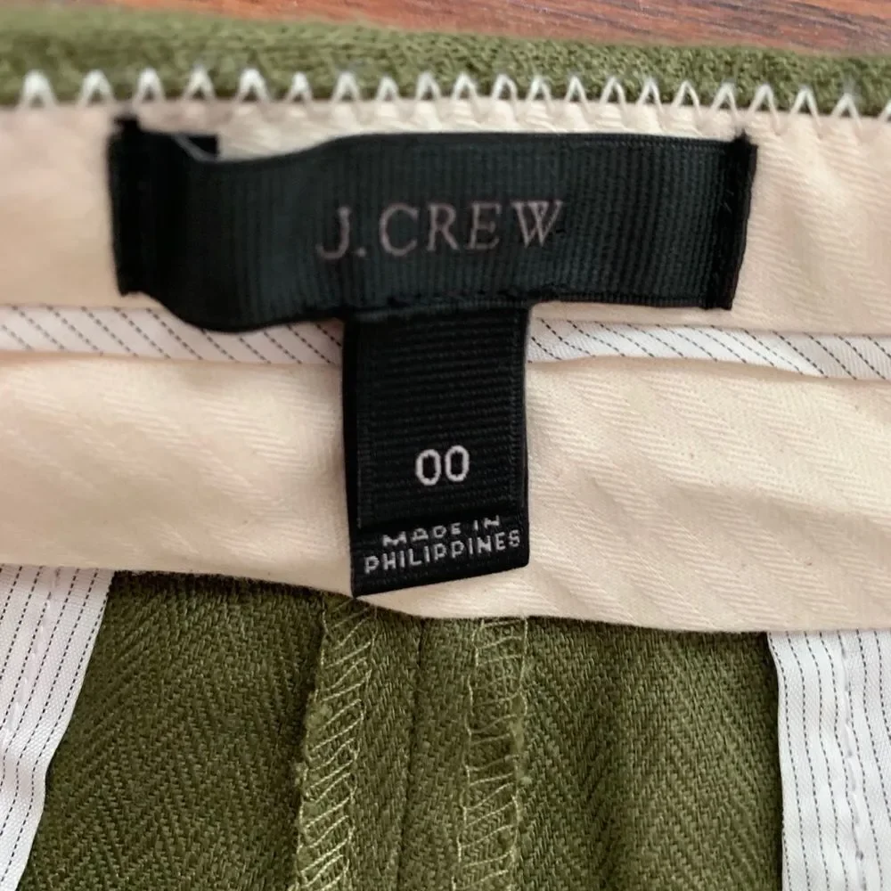 J.Crew Tuscan high waisted linen shorts. Size 00
